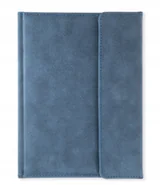 Planery - Notes książkowy zapinany Nubuk niebieski A5 - miniaturka - grafika 1