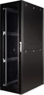 Szafy rack - ROLINE Serverschrank 48,26cm 19Zoll 42 HE 600x1000 BxT schwarz Plexiglas - miniaturka - grafika 1