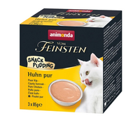 Mokra karma dla kotów - ANIMONDA Cat Vom Feinsten Snack Pudding Kurczak 3x85g - miniaturka - grafika 1
