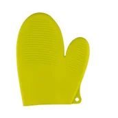 Fartuchy i rękawice kuchenne - Rękawica kuchenna silikonowa 22 x 17 cm zielony - miniaturka - grafika 1