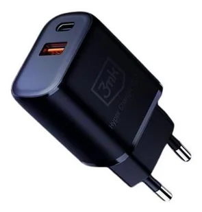 3mk Hyper Charger 20W czarna - Ładowarki do telefonów 3mk Hyper Charger 20W czarna - Ładowarki do telefonów - miniaturka - grafika 1