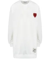 Bluzy damskie - Długa bluza sukienka oversize z naszywką sercem MARTA-M - Empik - miniaturka - grafika 1