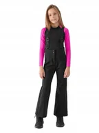 Spodnie narciarskie - Dzieci��ce spodnie narciarskie 4F FTRF661 CZARNE 20S 152cm - miniaturka - grafika 1