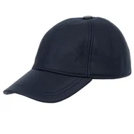 Czapki i chusty sportowe męskie - Czapka Skórzana Kaletnik Caput Granatowa - miniaturka - grafika 1
