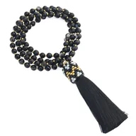 Naszyjniki - Długi naszyjnik Mala z chwostem Agat / JG. Projekt - miniaturka - grafika 1