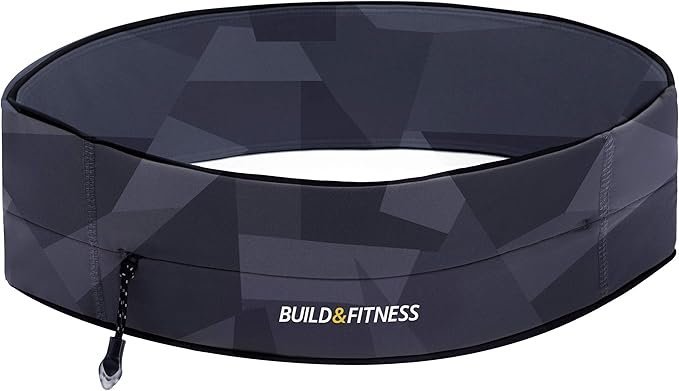 PAS DO BIEGANIA BUILD & FITNESS Z ZAMKIEM BŁYSKAWICZNYM XS