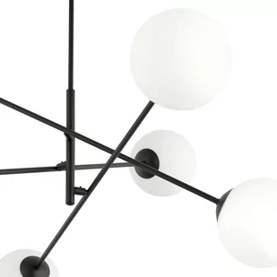 Emibig LINEAR 6 BLACK/OPAL 1169/6 lampa sufitowa żyrandol nowoczesny klosze 1169/6 - Lampy sufitowe - miniaturka - grafika 6