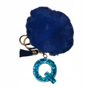 Breloki - Puszysty breloczek z literą Q - hit sezonu - miniaturka - grafika 1