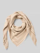 Apaszki i szaliki damskie - Chusta ze wzorem z monogramem - miniaturka - grafika 1