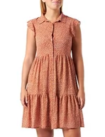 Sukienki - TILDEN Damska sukienka bluzkowa 37230931, pomarańczowa wielokolorowa, S, pomarańczowy wielokolorowy, S - miniaturka - grafika 1