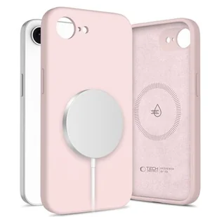 Etui TECH-PROTECT Liquid Silicone MagSafe do Apple iPhone 16E Różowy - Etui i futerały do telefonów - miniaturka - grafika 1