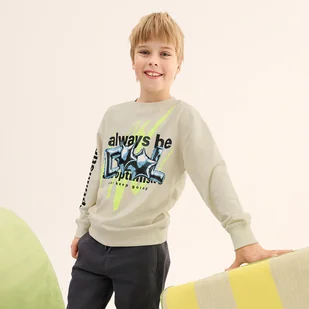 Cool Club, Bluzka chłopięca z długim rękawem, beżowa - Bluzki dla chłopców - miniaturka - grafika 1