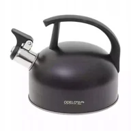 Czajniki na gaz - Czajnik stalowy INDUKCJA 1,5L MARCO czarny ODELO - miniaturka - grafika 1