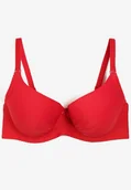 Biustonosze - Czerwony Biustonosz Typu Full-Cup z Regulowanymi Ramiączkami Kandras - miniaturka - grafika 1