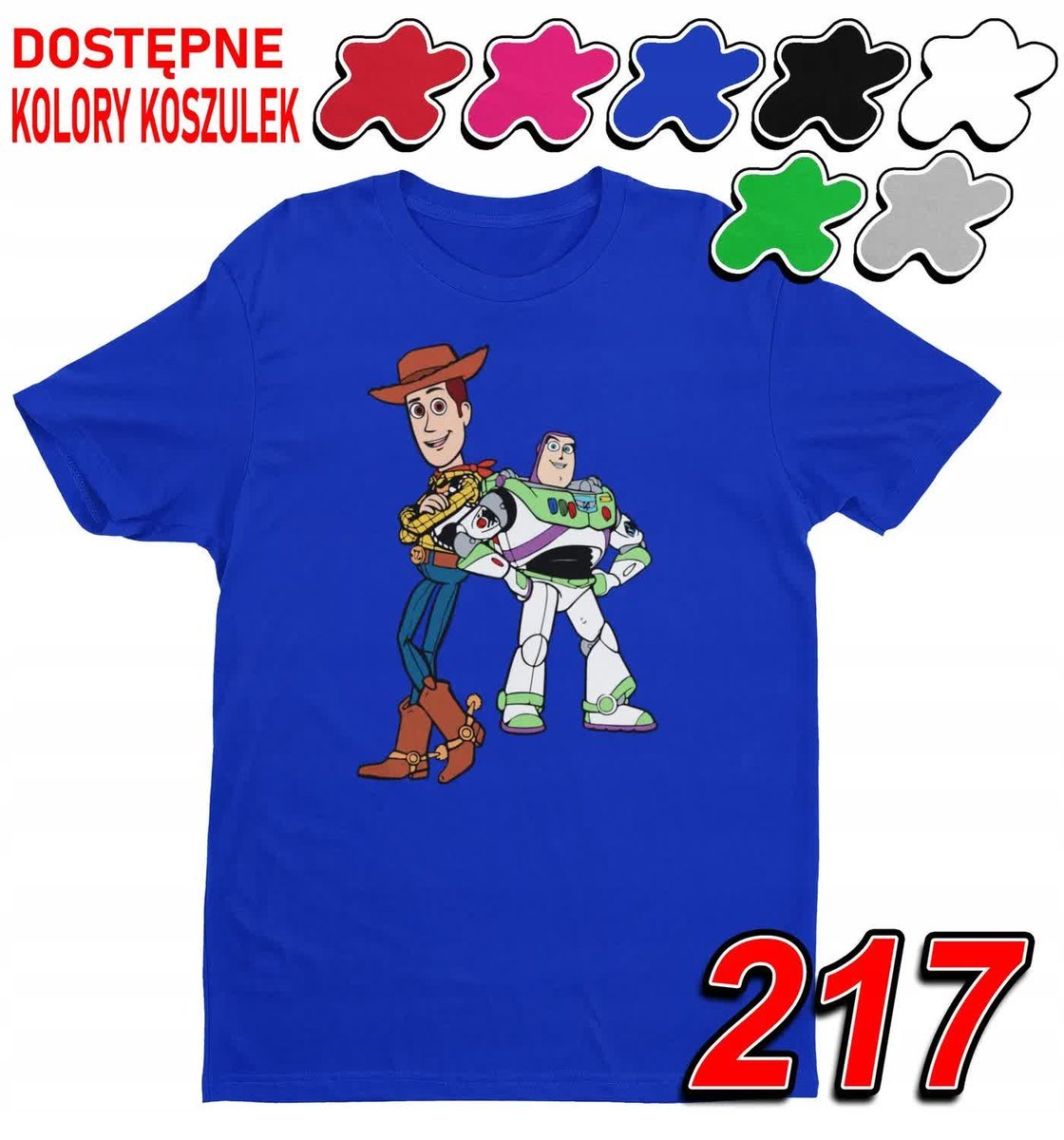 Dziecięca Koszulka T-Shirt Z Nadrukiem Toy Story Chudy- L 146-152
