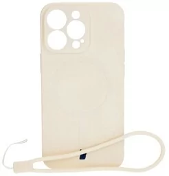 Bizon Etui Case Silicone Magnetic do Apple iPhone 13 Pro, beżowe - Etui i futerały do telefonów - miniaturka - grafika 1