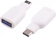 Adaptery i przejściówki - MicroConnect USB-C USB-A M-F Biały USB3.1CAAF - miniaturka - grafika 1