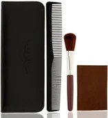 Grzebienie fryzjerskie - Gepard zestaw futerał na komplet nożyczek i akcesoria + grzebień + pędzel + szmatka etui przybornik dla fryzjera na nożyczki i degażówki fryzjerskie do salonu i domu - miniaturka - grafika 1