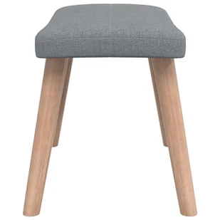 Lumarko Fotel z podnóżkiem, jasnoszary, obity tkaniną! - Fotele - miniaturka - grafika 10