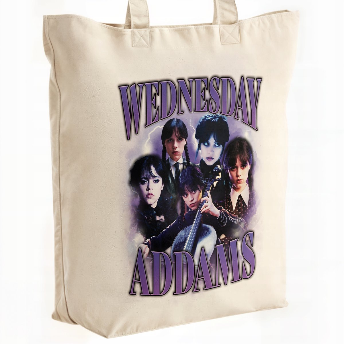 Torba bawełniana premium na zakupy Nevermore Wednesday Dla Fanów