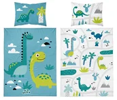 Pościel dla dzieci - Pościel bawełniana dziecięca 90x120 5135a dinozaury - miniaturka - grafika 1