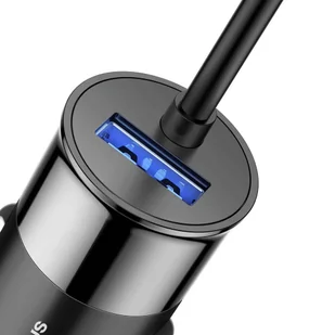 Enjoy Baseus Baseus Together ładowarka samochodowa 4.8A z wbudowanym kablem 2w1 Lightning + USB-C 1.2M czarny (CCALL-EL01) hurtel-44598-0 - Ładowarki samochodowe - miniaturka - grafika 15