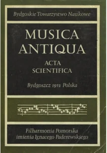 Musica Antiqua - Książki o kulturze i sztuce - miniaturka - grafika 1