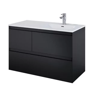 Elita SPLIT Szafka podumywalkowa 100 3S L BLACK MATT 168159 - Szafki łazienkowe - miniaturka - grafika 1