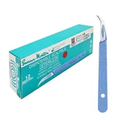 Meble i wyposażenie gabinetów medycznych - Skalpel chirurgiczny 12 sterylny 10szt stal nierdzewna Swann-Morton - miniaturka - grafika 1