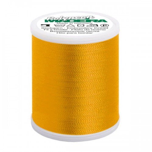 Nitka hafciarska MADEIRA Polyneon 40, 1000 m, ciemnozłota