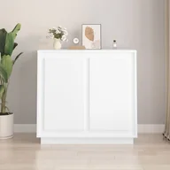 Szafki nocne - vidaXL Szafka, biała, 80x34x75 cm, materiał drewnopochodny - miniaturka - grafika 1