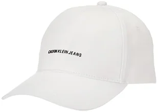 Calvin Klein Męska czapka z daszkiem Institutional Micro Cap, Jasnobiały, Rozmiar uniwersalny - Czapki damskie - miniaturka - grafika 1