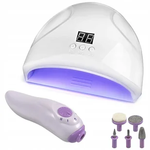Verk Group, Zestaw Do Hybryd Lampa 12 Led Uv 12w Frezarka - Lampy UV do paznokci - miniaturka - grafika 1