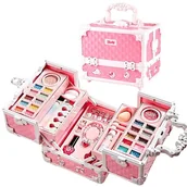 Zabawki kreatywne - Kuferek Z Kosmetykami Dla Dziewczynki - Zestaw Beauty Dla Małej Księżniczki - miniaturka - grafika 1