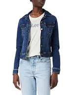 Kurtki damskie - Lee Damska kurtka Slim Rider Denim, niebieski (Dark Hunter Hw), XS - miniaturka - grafika 1