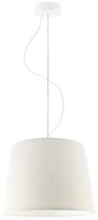 Klasyczna lampa wisząca TUNIS - kolor biały - Lampy sufitowe - miniaturka - grafika 1