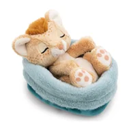 Maskotki i pluszaki - NICI Przytulanka Lwiątko śpiące w błękitnym koszyczku 12 cm - miniaturka - grafika 1