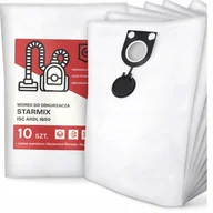 Worki do odkurzaczy - 10x Worek do Odkurzacza Starmix Isc Ardl 1650 Syntetyczny Tekstylny Duży G9 - miniaturka - grafika 1