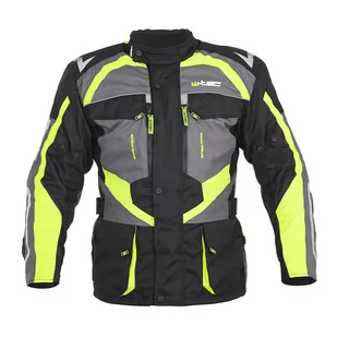 Męska kurtka motocyklowa W-TEC Burdys Evo, Czarno-szary, 3XL - Kurtki i kamizelki sportowe męskie - miniaturka - grafika 1
