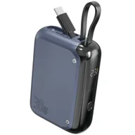 Powerbanki - 4smarts Powerbank Pocket 10000mAh 30W z wbudowanym kablem USB-C 15cm space blue 540698 - miniaturka - grafika 1
