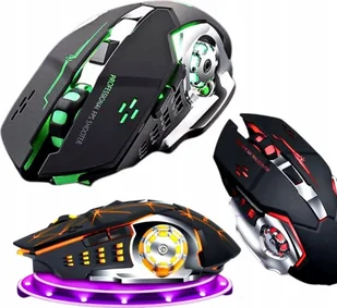 Vega ECOBOX MYSZ PRZEWODOWA GAMINGOWA CZARNA PODŚWIETLANIE 7 KOLORÓW> - Myszki - miniaturka - grafika 1