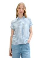 Bluzki damskie - Tom Tailor Koszula w kolorze błękitno-białym - miniaturka - grafika 1