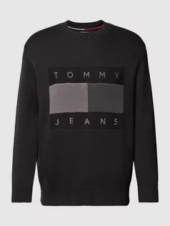 Swetry męskie - Sweter z dzianiny z napisem z logo model ‘TONAL FLAG’ - grafika 1