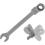 Klucze i nasadki - Dedra Klucz płasko - oczkowy 17 mm CrV z grzechotką i przegubem 14GP51 - miniaturka - grafika 1