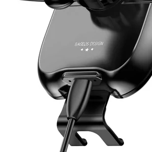 Baseus Smart Vehicle Bracket Wireless Charger elektrycznie zamykany uchwyt samochodowy bezprzewodowa ładowarka Qi z czujnikiem podczerwieni czarny (WXZN-01) - Ładowarki do telefonów - miniaturka - grafika 7
