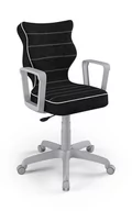 Fotele i krzesła biurowe - Krzesło młodzieżowe, Entelo, Norm szary, Visto 01, rozmiar 5 - miniaturka - grafika 1