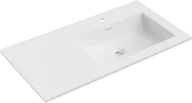 Umywalki - Mexen Otis umywalka wpuszczana w blat prawa 91 x 46,5 cm, biała mat - 25189001P - miniaturka - grafika 1