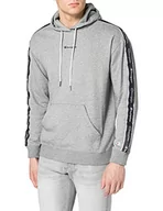 Bluzy męskie - Champion Męska bluza z kapturem Seasonal American Tape Hooded Hooded, szary, XXL - miniaturka - grafika 1