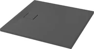 Brodziki prysznicowe - Cersanit Tako Slim Brodzik kwadratowy 90x90 cm + syfon szary mat S932-162 - miniaturka - grafika 1