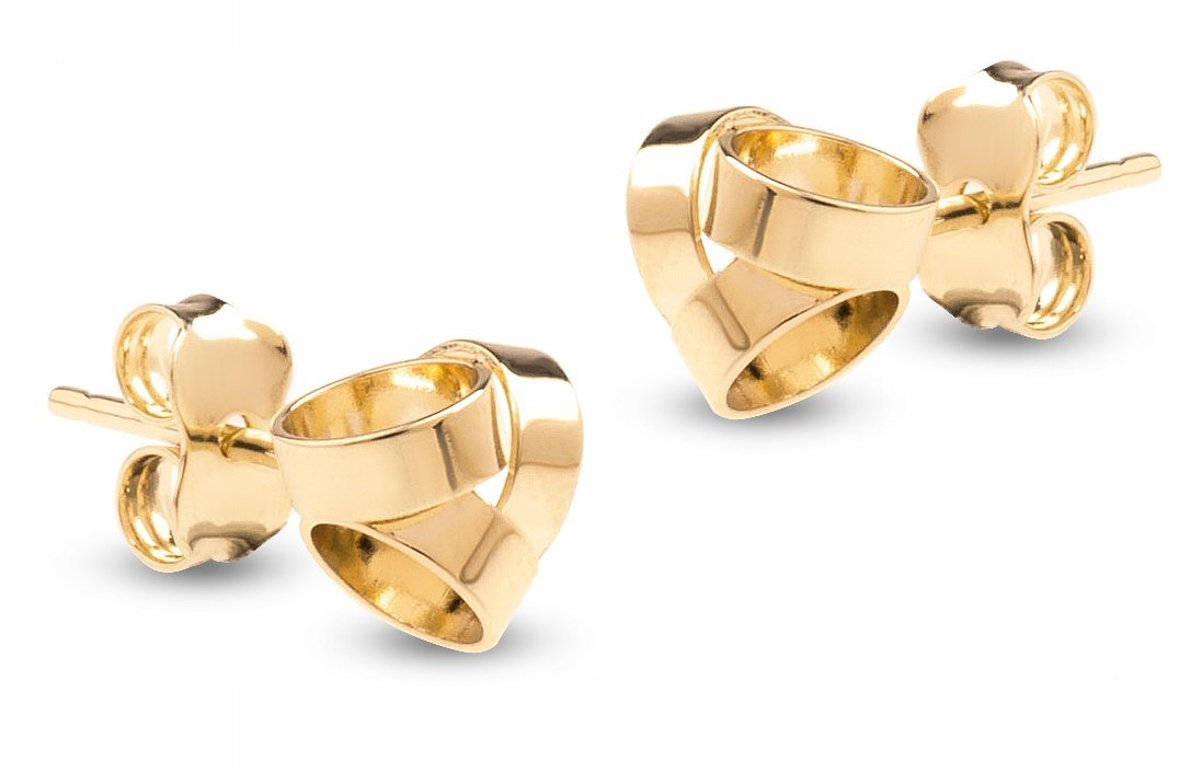 ZŁOTE KOLCZYKI NA SZTYFT KÓŁECZKA 333